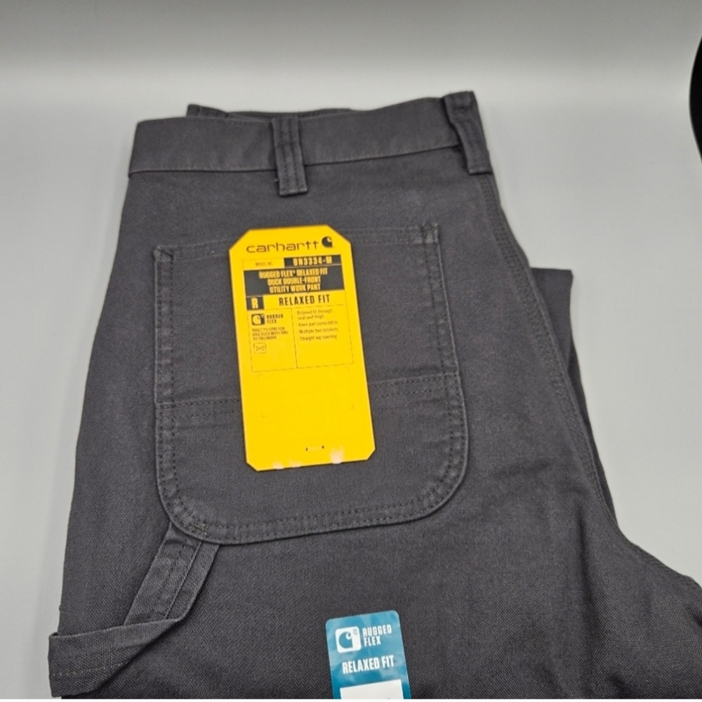 33x30 NEW- Men's Utility Double-Knee Work Pant - Relaxed Fit - Rugged Flex